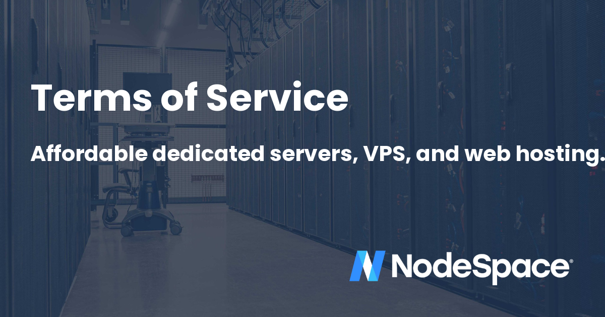 Terms of Service | NodeSpace Hosting